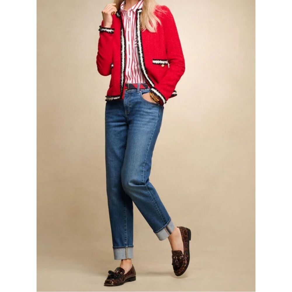 Talbots Everyday Relaxed Jeans Straight Leg Denim 8